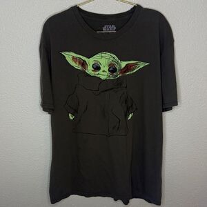 Star Wars Kids Tee with Green Yoda Graphic